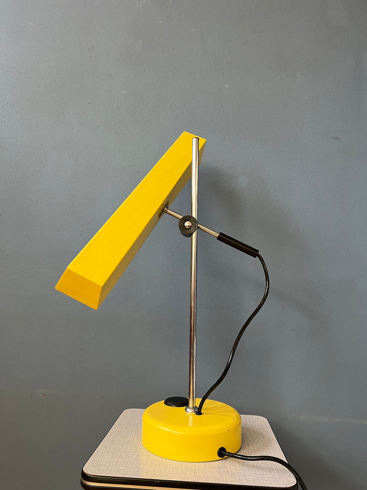 Yellow Vintage Fluorescent Desk Lamp