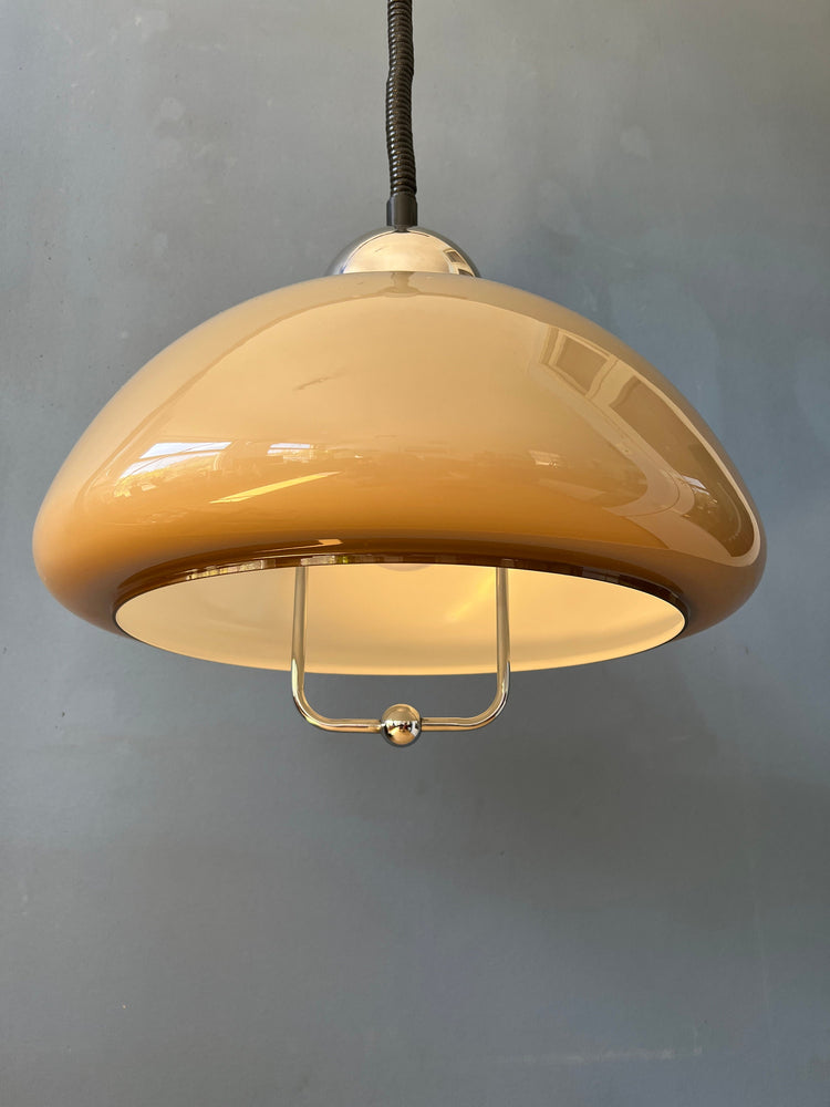 Vintage Space Age Dijkstra Pendant Light / Mushroom Lamp / Mid Century Ceiling Lighting