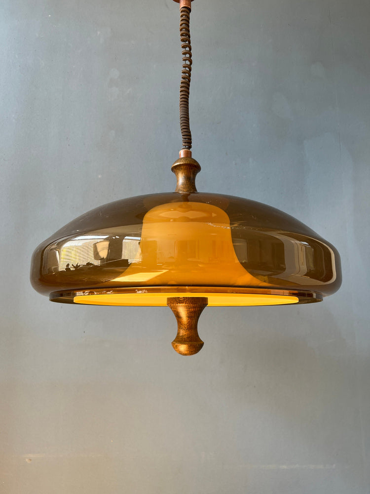 Vintage Space Age Pendant Light | Herda / Dijkstra | Mid Century Lamp