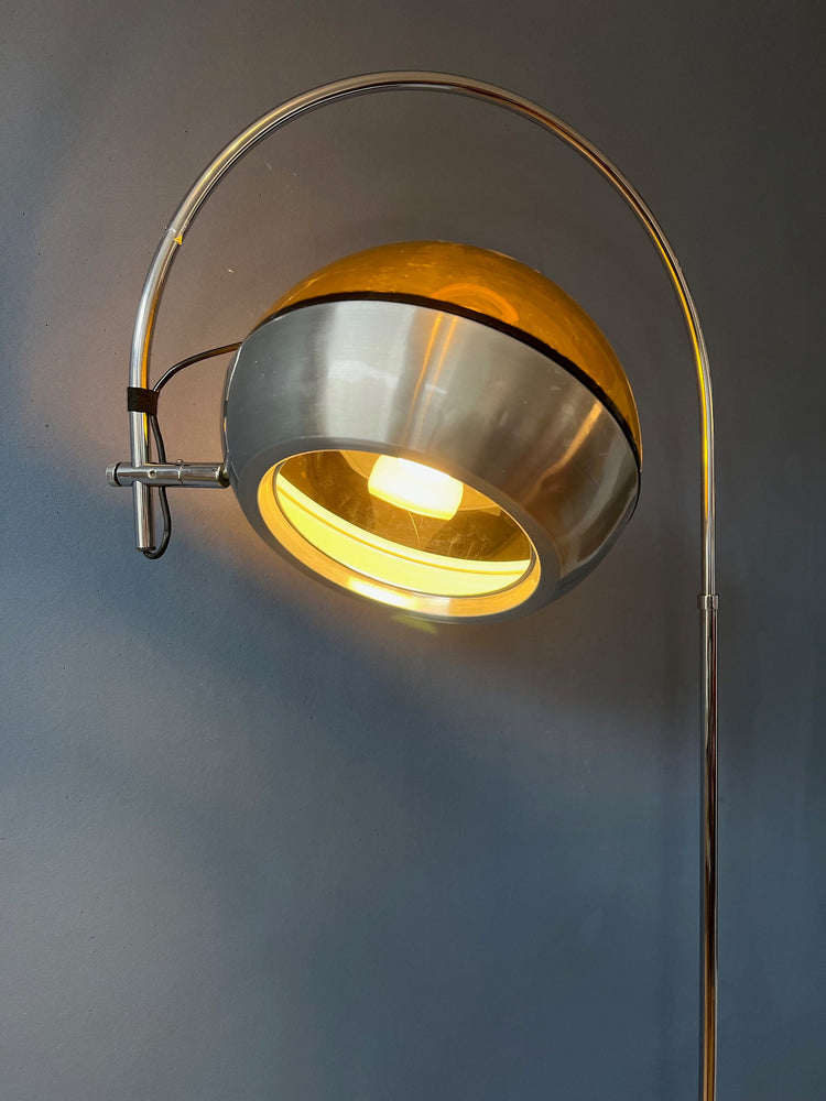 Vintage Dijkstra Space Age Arc Floorlamp | Mid Century Modern Standing Lamp | 70s | Retro