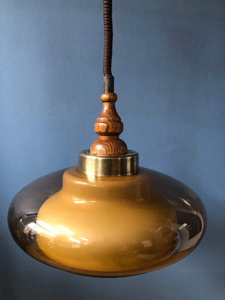 Vintage Herda Space Age Pendant / Mid Century Lamp