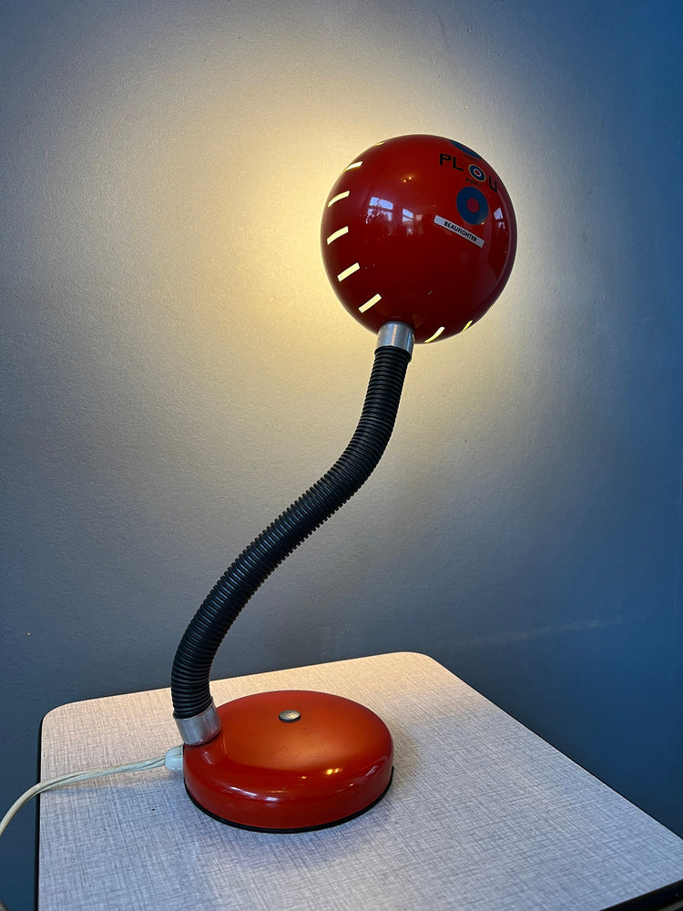 Red Flexible Vintage Spage Age Table Lamp