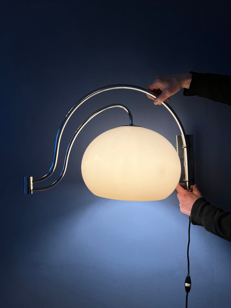 Mid Century Dijkstra Double Arc Mushroom Wall Lamp