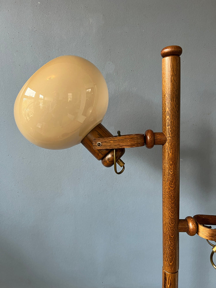 Vintage Koch and Lowy OMI Mushroom Space Age Floor Lamp | Mid Century Standing Light
