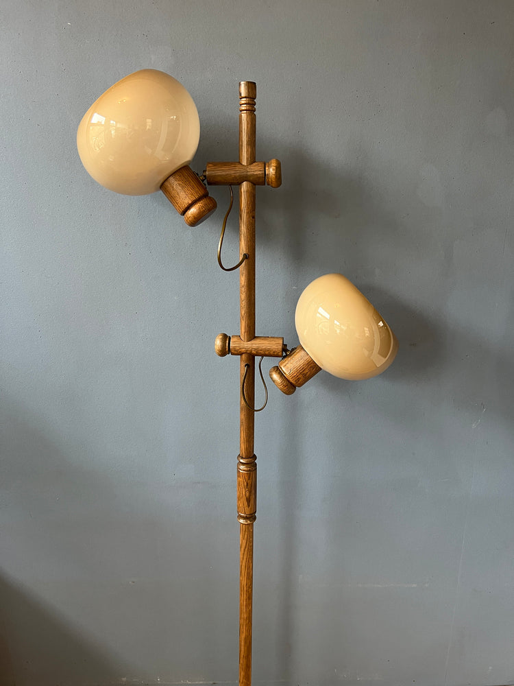 Mid Century Koch and Lowy OMI Mushroom Floor Lamp | Space Age Standing Light