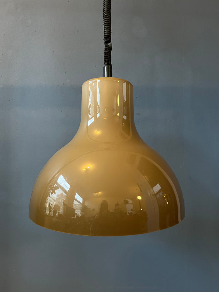Big Acrylic Glass Space Age Pendant Light