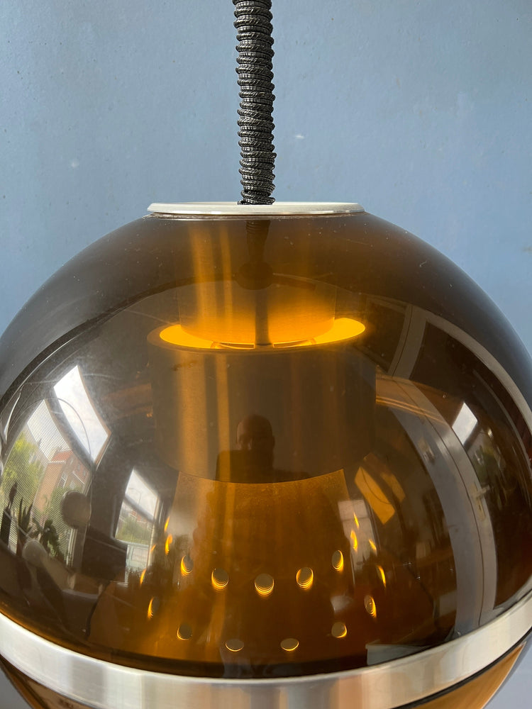 Vintage Dijkstra 'Globe' Space Age Pendant Light / Mid Century Lamp / 70s / Guzzini Style