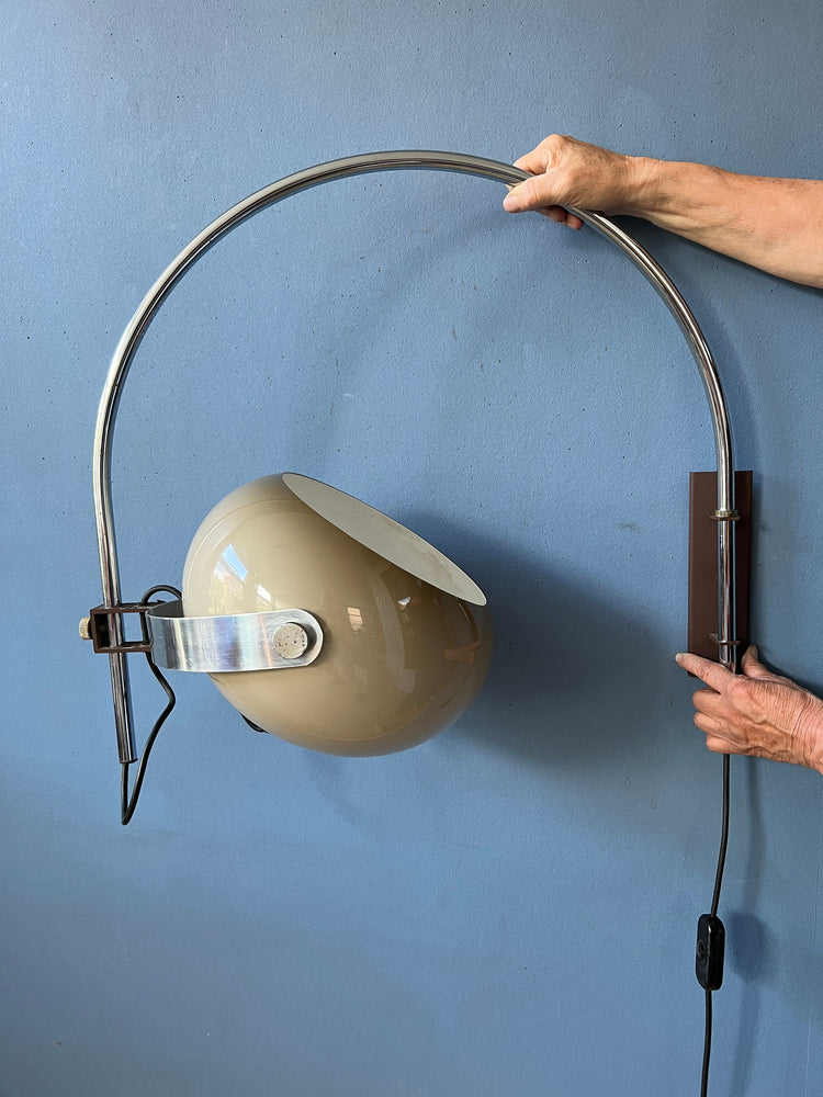 Mid Century Lamp | Dijkstra Arc Wall Lamp | Mushroom Lamp | Vintage Sconce Light