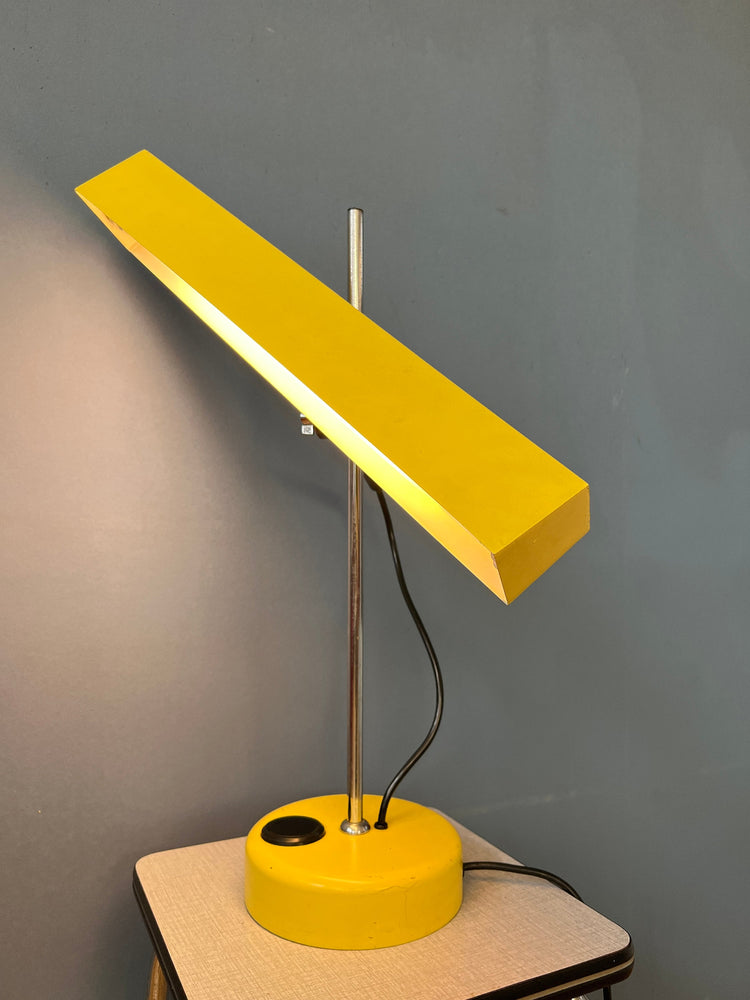 Yellow Vintage Fluorescent Desk Lamp