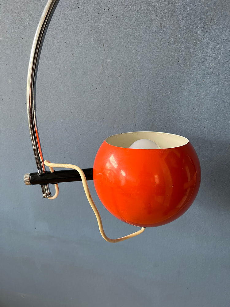 Orange Mid Century Herda Eyeball Wall Lamp