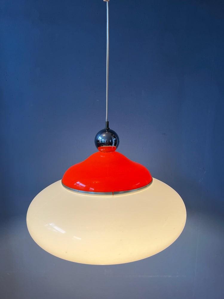 Vintage Space Age Pendant Lamp / Mid Century Light Fixture