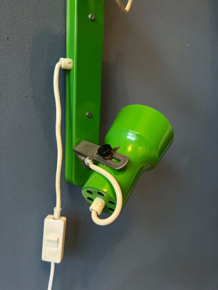 Vintage Green Space Age Wall Light