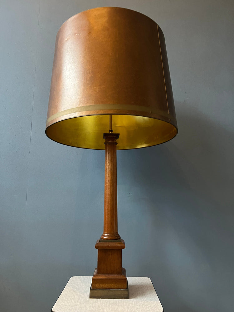Vintage Large Eclectic Table Lamp