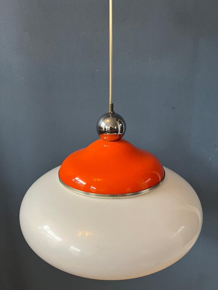 Vintage Space Age Pendant Lamp / Mid Century Light Fixture