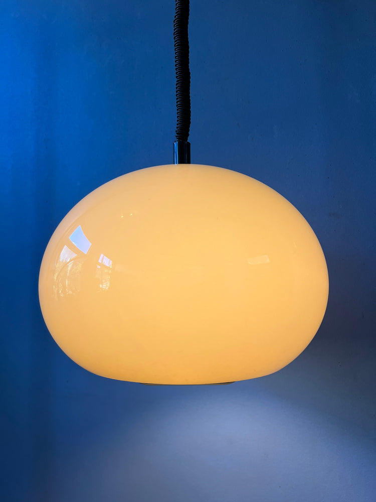 Mid Century Dijkstra Pendant Lamp / 70s Space Age Light Fixture