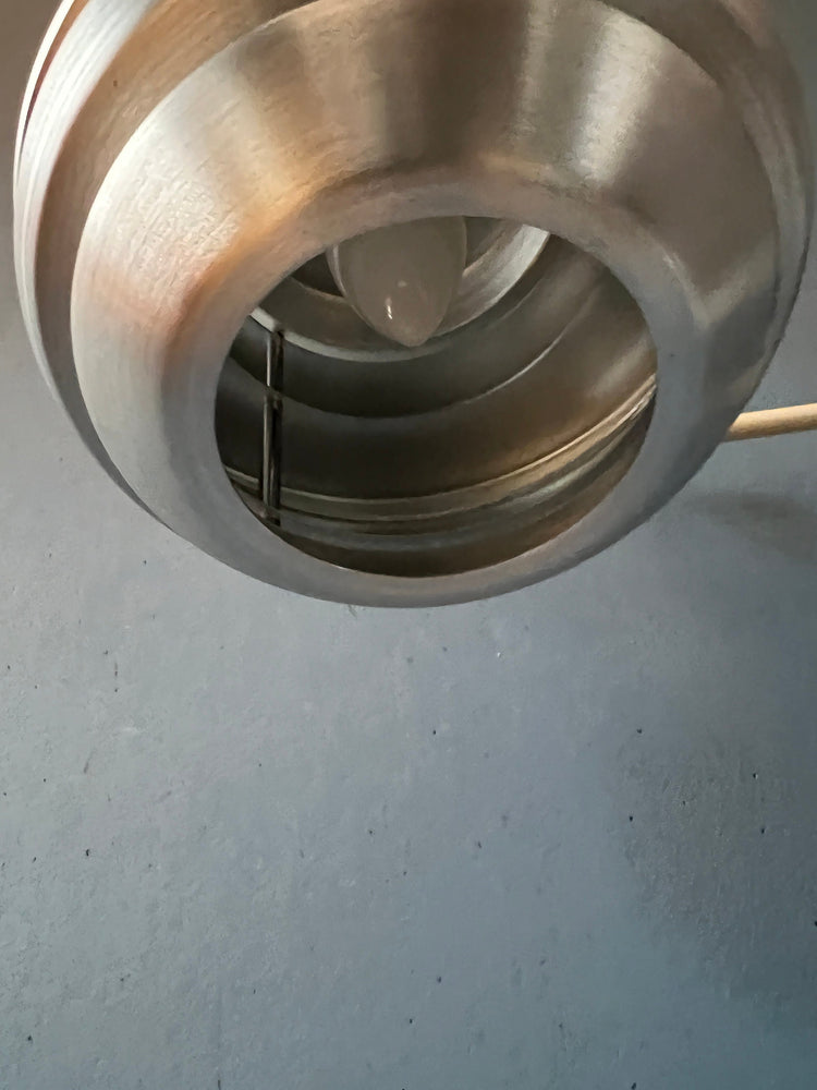 Mid-century Swing-Arm Wall Lamp with Bee Nest Shade