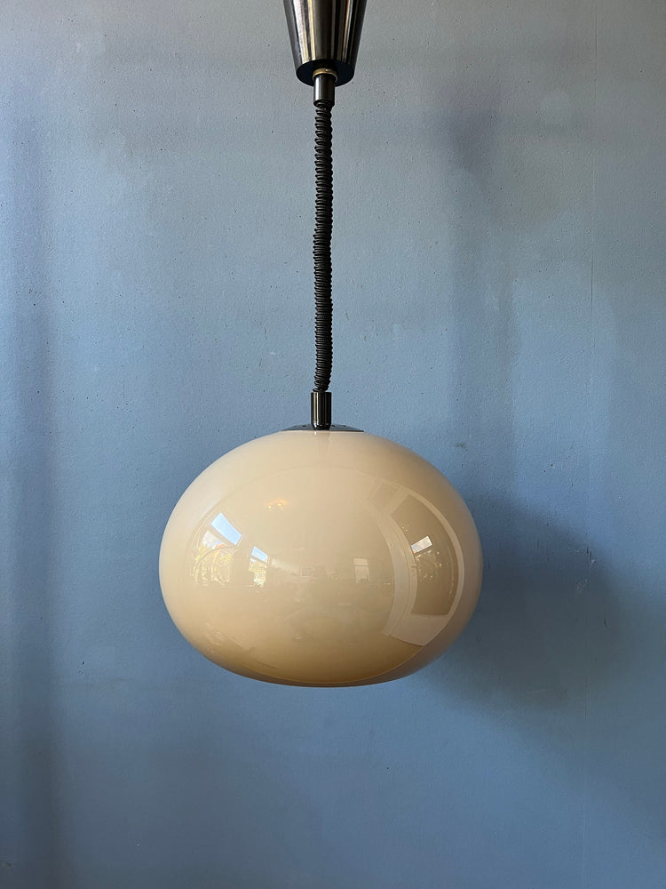Mid Century Dijkstra Pendant Lamp / 70s Space Age Light Fixture