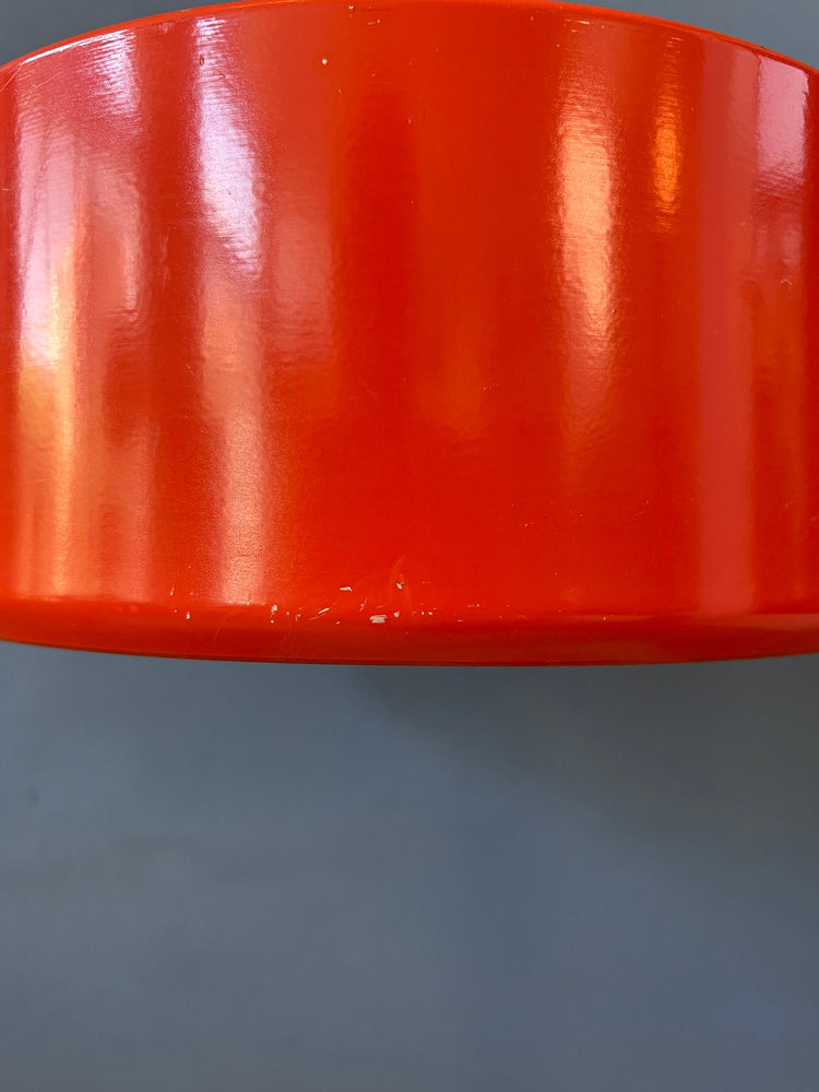 Orange Anvia Flexible Table Lamp | Space Age Desk Lamp | 70s Mid Century Red Light