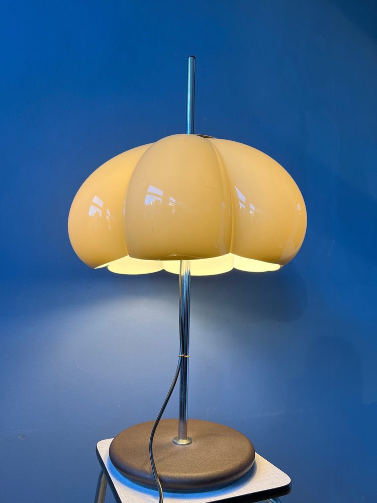 Vintage Dijkstra Space Age Flower Table Lamp | Mid Century Desk Light