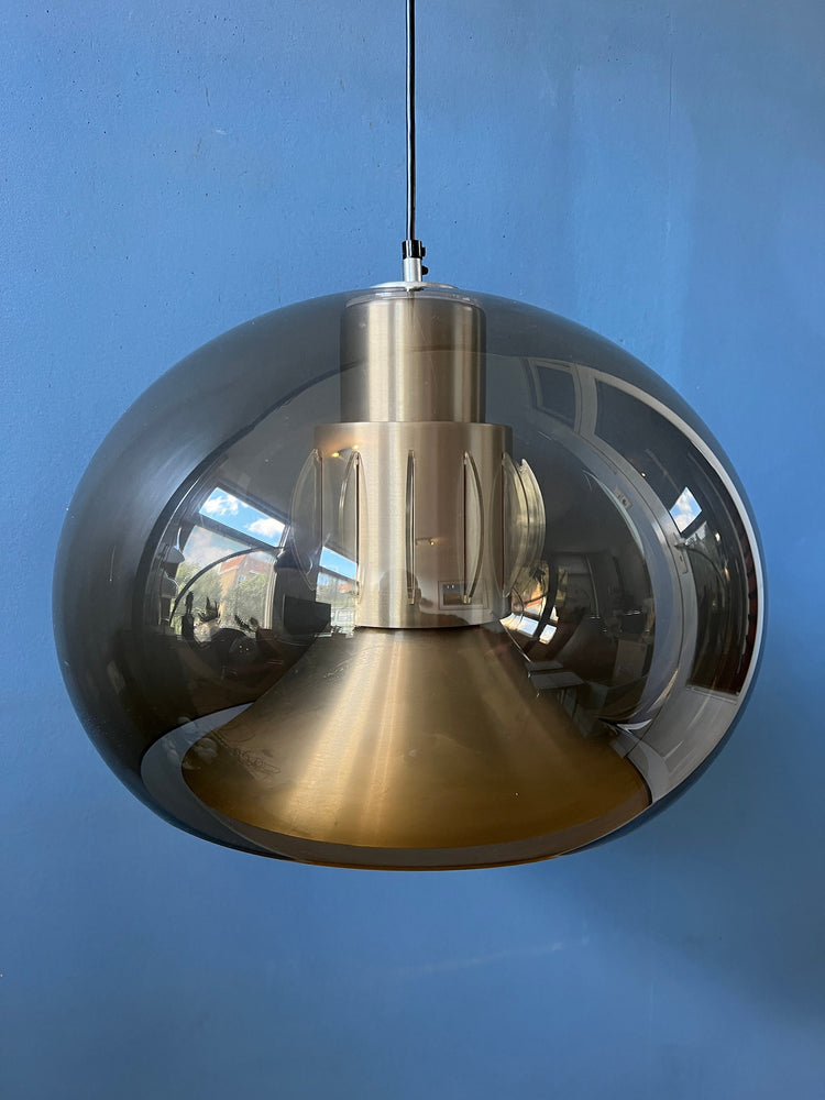 Mid Century Herda Space Age Pendant Lamp / Vintage Light Fixture