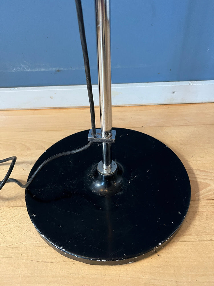 Willem Hagoort Space Age Floor Lamp with Beige Witch Hat Shade