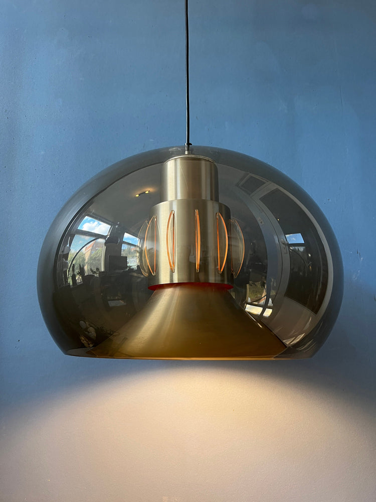 Mid Century Herda Space Age Pendant Lamp / Vintage Light Fixture