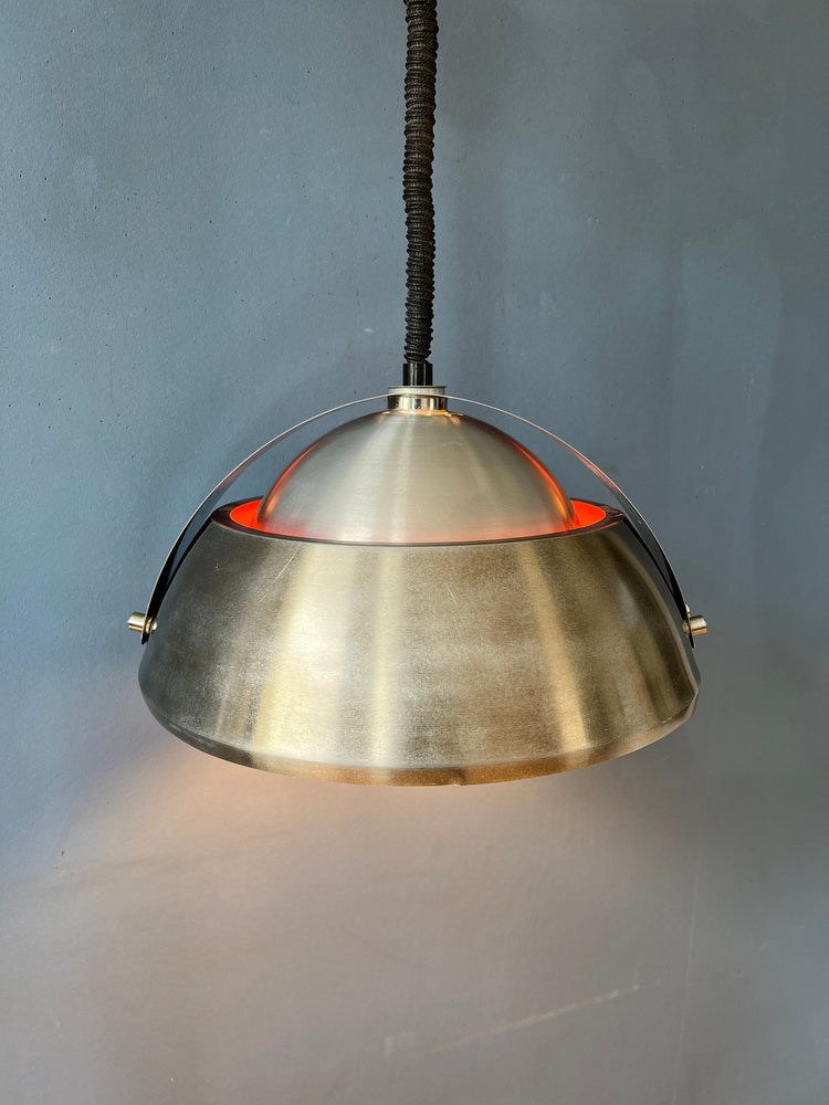 Space Age Lakro Amstelveen Pendant Light | Mid Century Lamp | 70s Retro Lighting