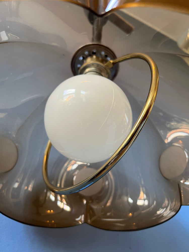 Vintage Herda Space Age Pendant Light | Mid Century Lamp | Retro 70s Lighting