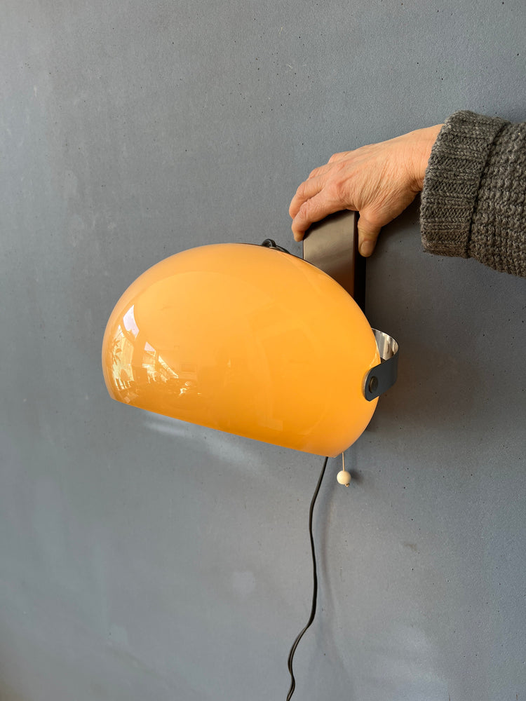 Beige Dijkstra Mushroom Wall Light / Space Age Wall Lamp