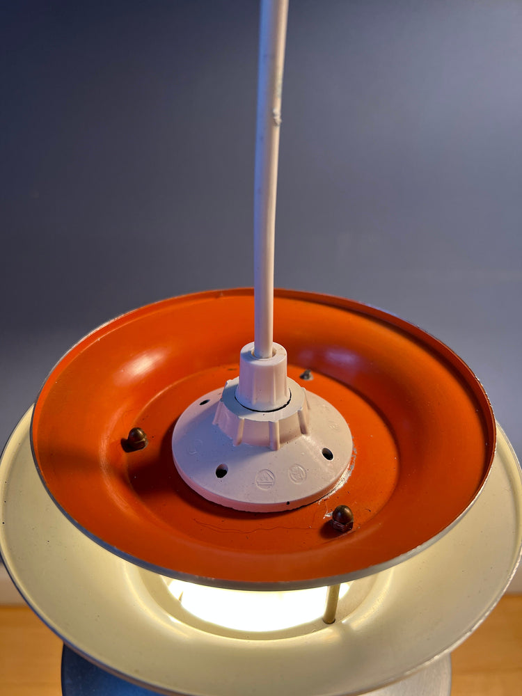 Space Age Lakro Cascade Pendant Light | Midcentury Modern Lamp | Carl Thore Trava | Vintage Orange 70s