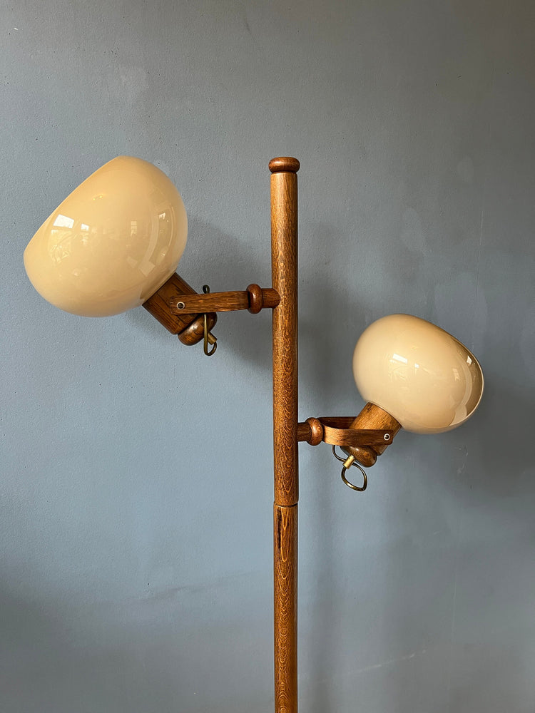 Vintage Koch and Lowy OMI Mushroom Space Age Floor Lamp | Mid Century Standing Light