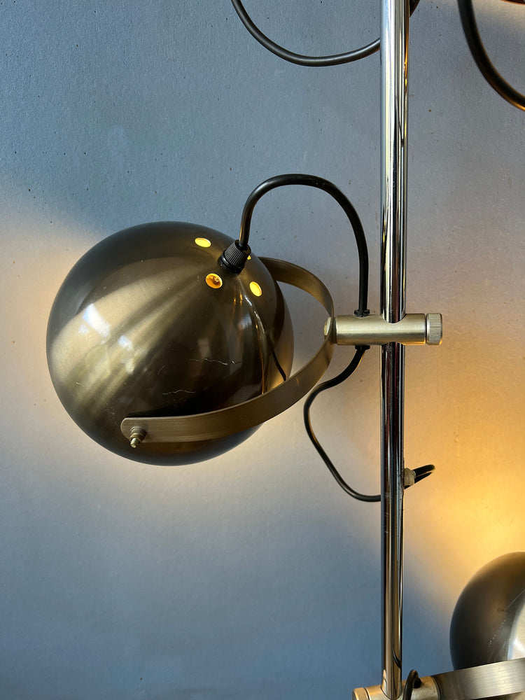 Vintage Herda Eyeball Floor Lamp | Space Age Standing Light | Mid Century Modern Lighting