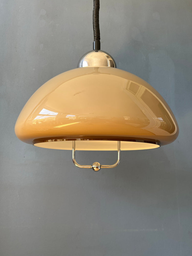 Vintage Space Age Dijkstra Pendant Light / Mushroom Lamp / Mid Century Ceiling Lighting