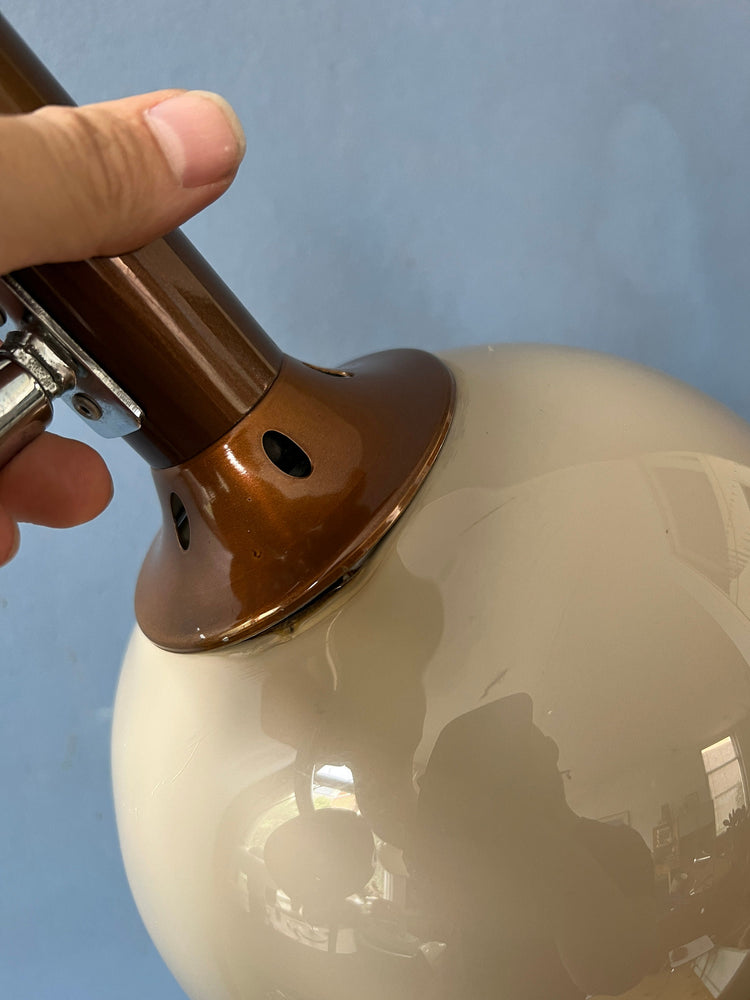 Vintage Koch and Lowy OMI Mushroom Wall Light | Space Age Sconce | Mid Century Modern 70s Lamp