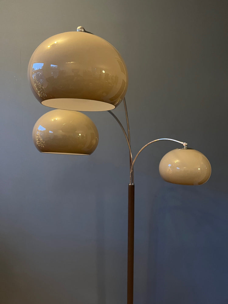 Vintage Dijkstra Mushroom Triple Arc Floorlamp | Space Age Lamp | Mid Century Modern 70s Lighting