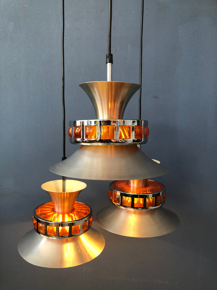 Vintage Lakro Amstelveen Cascade Lamp | Space Age / Mid Century Modern Lamp