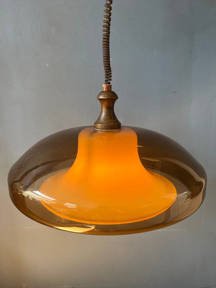 Vintage Space Age Pendant Light | Herda / Dijkstra | Mid Century Lamp