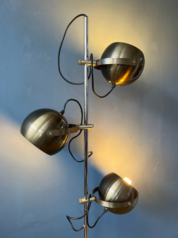 Vintage Herda Eyeball Floor Lamp | Space Age Standing Light | Mid Century Modern Lighting