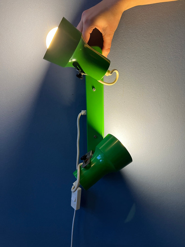 Vintage Green Space Age Wall Light