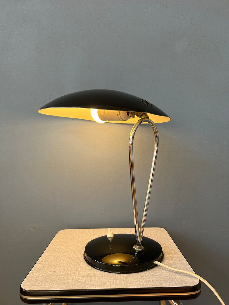 Black Bauhaus Metal Desk Lamp