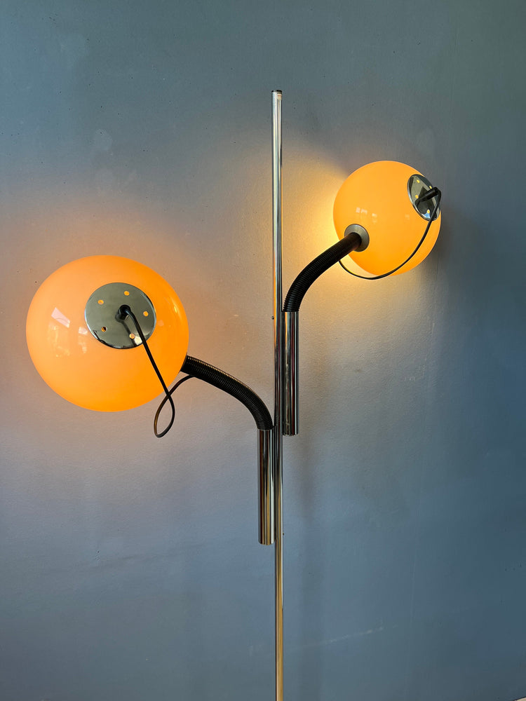 Mid Century Steinhauer Mushroom Floor Lamp | Vintage Space Age Lighting | 70s Retro Light