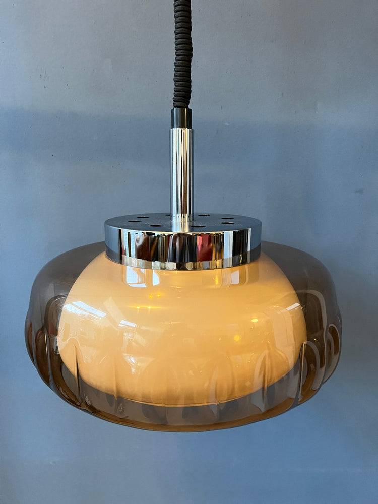 Mid Century Dijkstra Space Age Pendant Lamp / Light Fixture