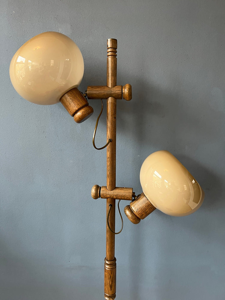 Mid Century Koch and Lowy OMI Mushroom Floor Lamp | Space Age Standing Light