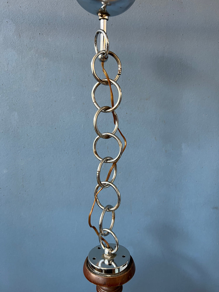 Italian Pendant Light / Mazzega Lamp / Murano Glass Light