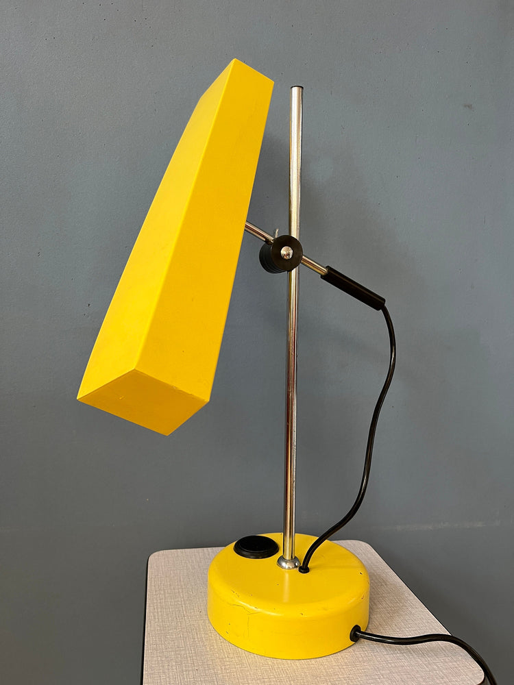 Yellow Vintage Fluorescent Desk Lamp