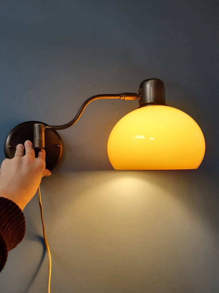Vintage Koch & Lowy OMI Mushroom Wall Lamp | Space Age Lamp