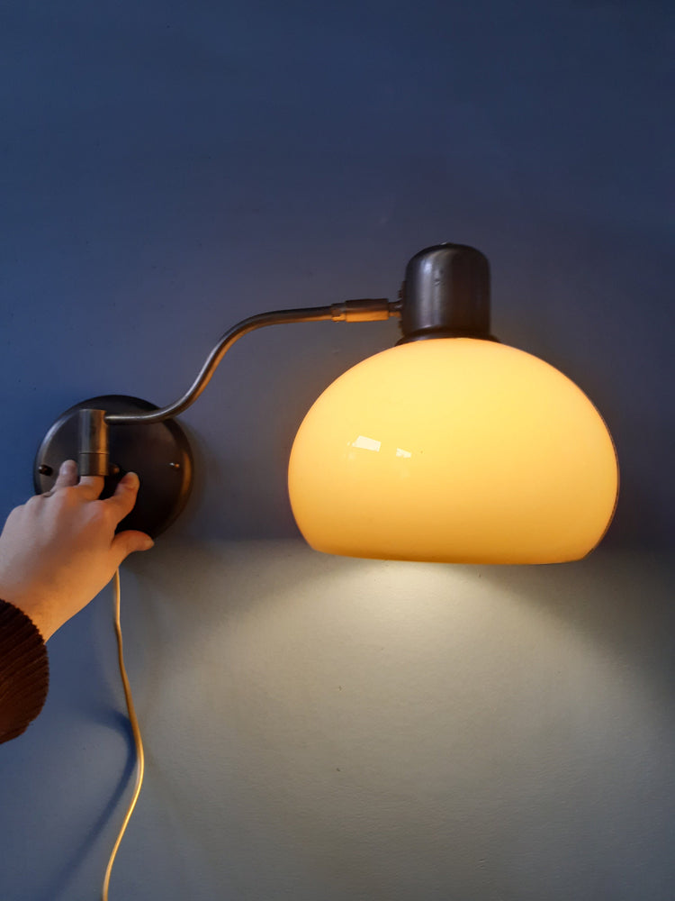 Vintage Koch & Lowy OMI Mushroom Wall Lamp | Space Age Lamp
