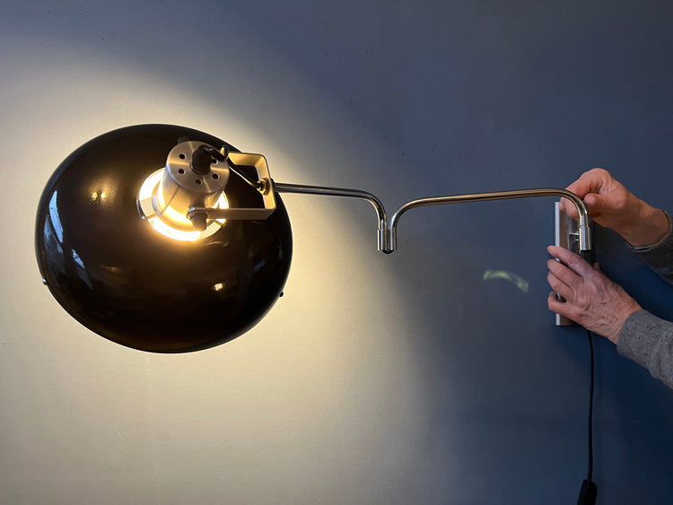 Vintage Lakro Swing-Arm Wall Lamp / Space Age Lamp / Mid Century Lamp