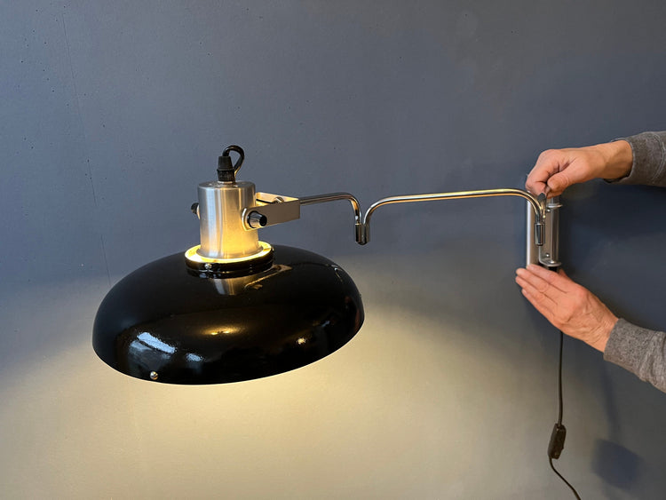 Vintage Lakro Swing-Arm Wall Lamp / Space Age Lamp / Mid Century Lamp