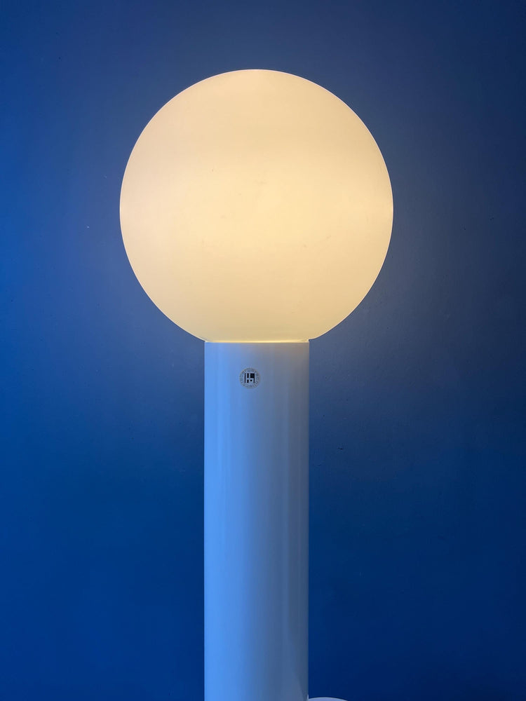 White 'Close Encounter' Floor Lamp and Plant Stand by Kerst Koopman